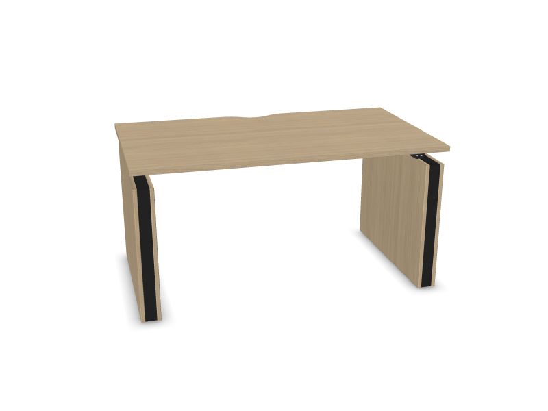 Elektriski regulējams galds MOTION, D1 - balināts ozola melamīns, A - Melns, 1400x800