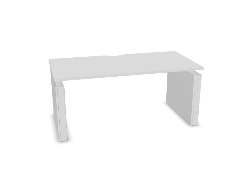 Elektriski regulējams galds MOTION, M1 - balts melamīns, E - balts, 1600x800