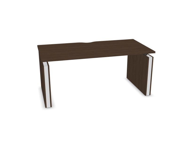 Elektriski regulējams galds MOTION, D4 - tumšs melamīna valrieksts, E - balts, 1600x800