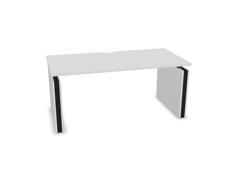 Elektriski regulējams galds MOTION, M1 - balts melamīns, A - Melns, 1600x800