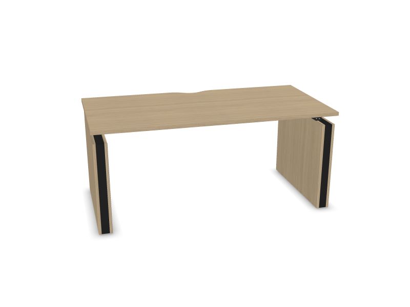 Elektriski regulējams galds MOTION, D1 - balināts ozola melamīns, A - Melns, 1600x800