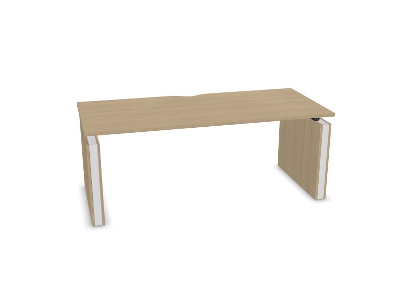 Elektriski regulējams galds MOTION, D1 - balināts ozola melamīns, E - balts, 1800x800