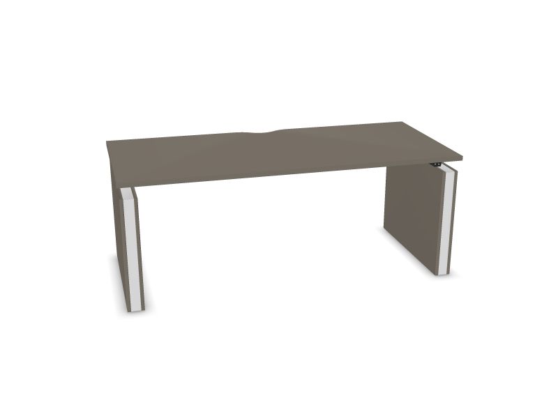 Elektriski regulējams galds MOTION, N2 - pelēks kubīta melamīns, E - balts, 1800x800