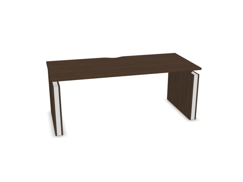 Elektriski regulējams galds MOTION, D4 - tumšs melamīna valrieksts, E - balts, 1800x800