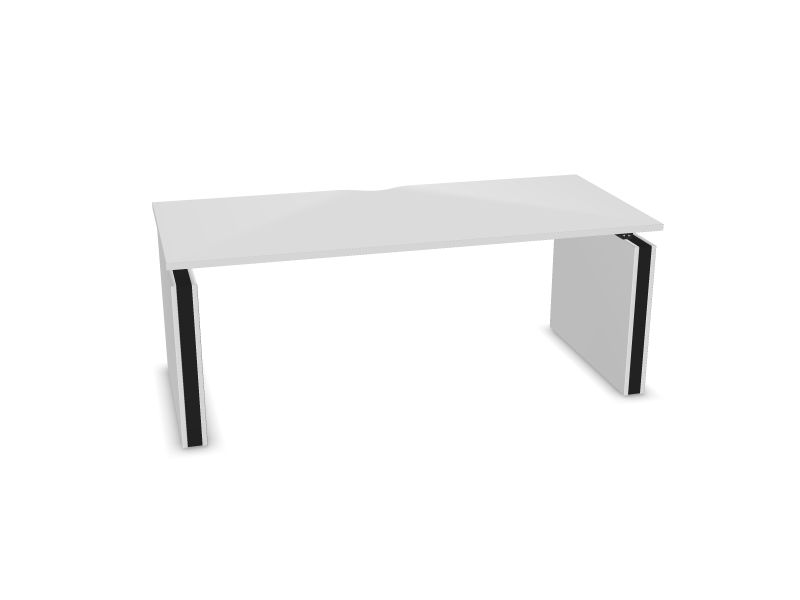 Elektriski regulējams galds MOTION, M1 - balts melamīns, A - Melns, 1800x800