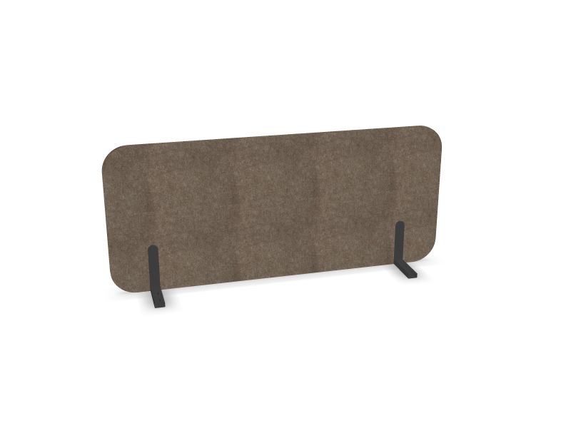 Akustiskā galdu starpsiena ROUND PET, T1 - tumši pelēks, B19 - gaiši pelēks, W = 1400, H = 600