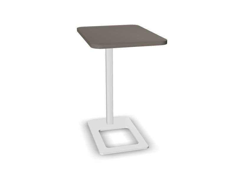 Kafijas galdiņš MOBI, N2 - pelēks kubīta melamīns, E - balts