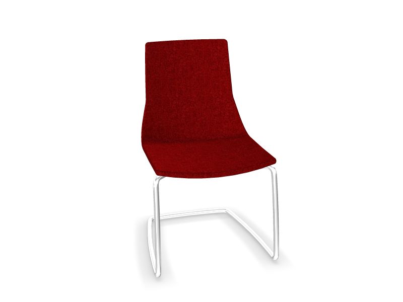 Konferenču krēsls NORTH CAPE, GU5 - Sarkans melanss